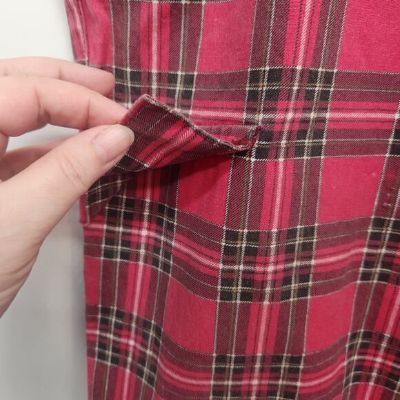 Love Love Love Y2K Red Plaid Grunge Faux Cargo Plus Joggers Pants Women's 3X - Picture 6 of 12